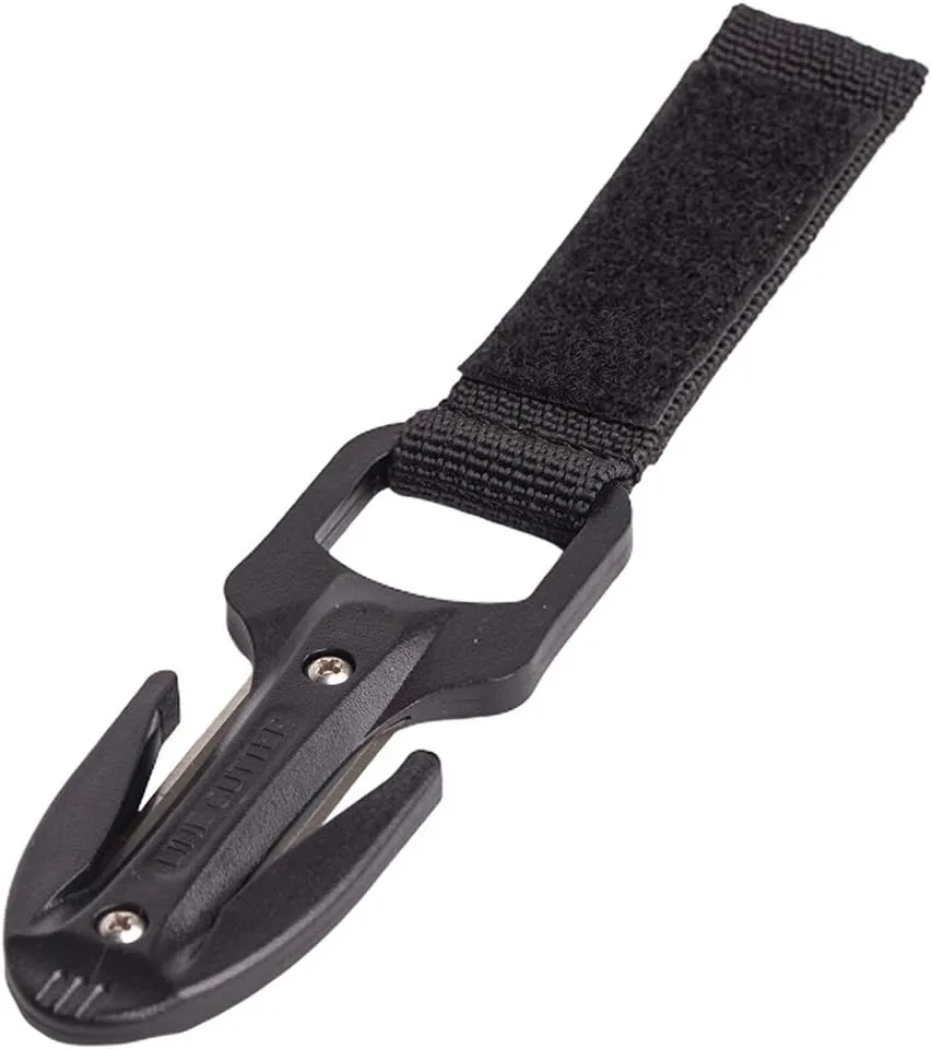 Scuba Diving Dual Dive Rope Cutter Blade with Sheath Bag