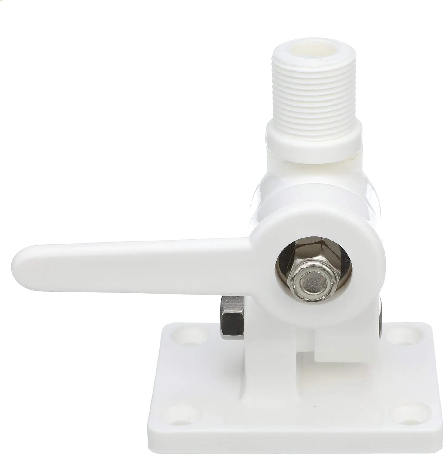 Seachoice 4-Way Nylon Antenna Ratchet Mounting Kit, White Finish