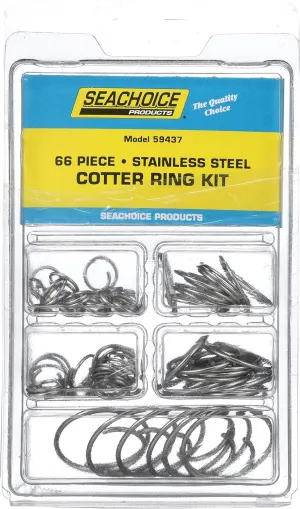 Seachoice Stainless Steel Cotter Ring Kit, 66 Piece, All Popular Sizes