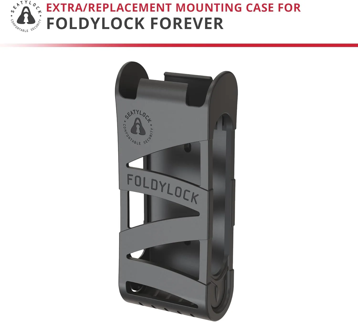 Seatylock FoldyLock Forever Bike Lock Mount Carrying Case - Ultra Lightweight Mounting Bracket Case for FoldyLock Forever Folding Bike Lock - Portable Secure Bicycle Attachment Accessory