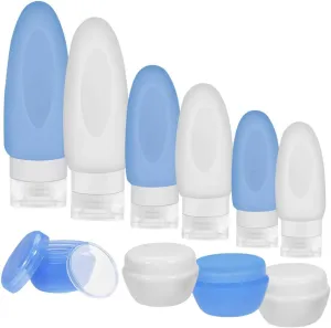 selizo 10 Leakproof Silicone Travel Bottles Squeeze Bottle Container for Cosmetic Toiletry Containers Shampoo Lotion Condiment