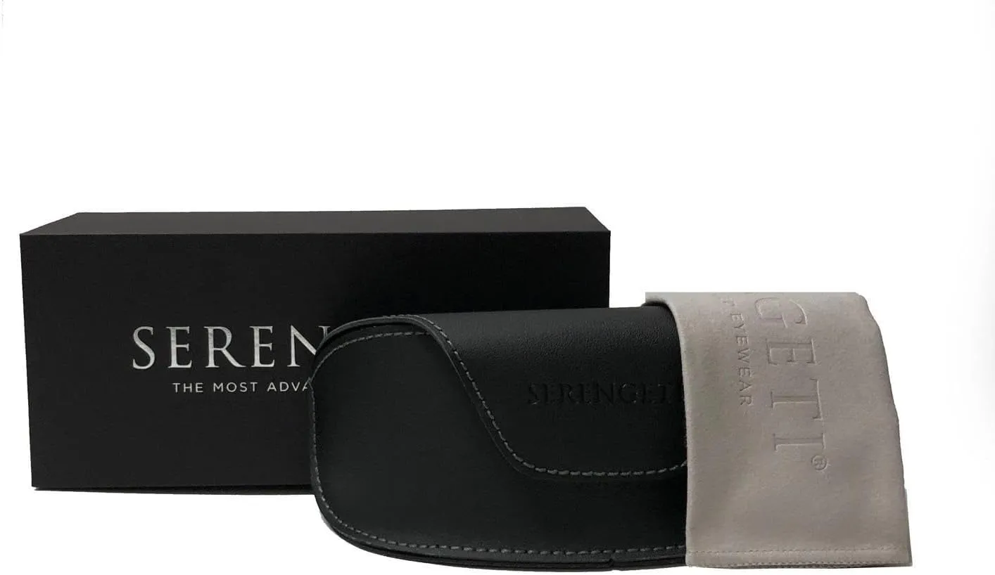 Serengeti Leonora Round Sunglasses For Women   BUNDLE with Designer iWear Kit