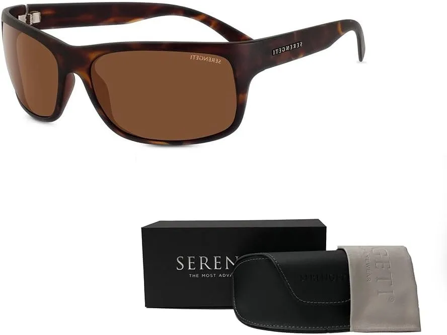 Serengeti Pistoia Round Sunglasses For Men   BUNDLE with Designer iWear Kit