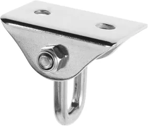 Set Heavy Duty Swing Hangers Set with Swivel Hook Stainless Steel Ceiling Mount for Hammocks Punching Bags and Hanging Chairs Secure Support for Use