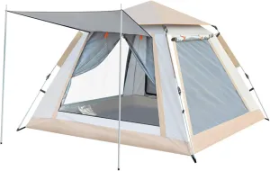 SFKLYU Instant Tents for Camping 3/4 Person Pop Up Tent Waterproof Easy Setup Camping Tent Backpack Double Layer Camping Tents
