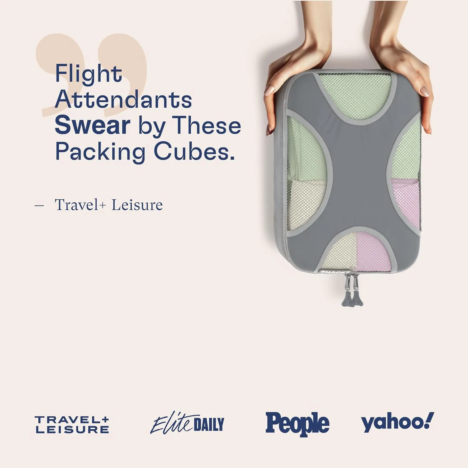 Shacke 6 Set Packing Cubes for Travel Lightweight Luggage Organizer