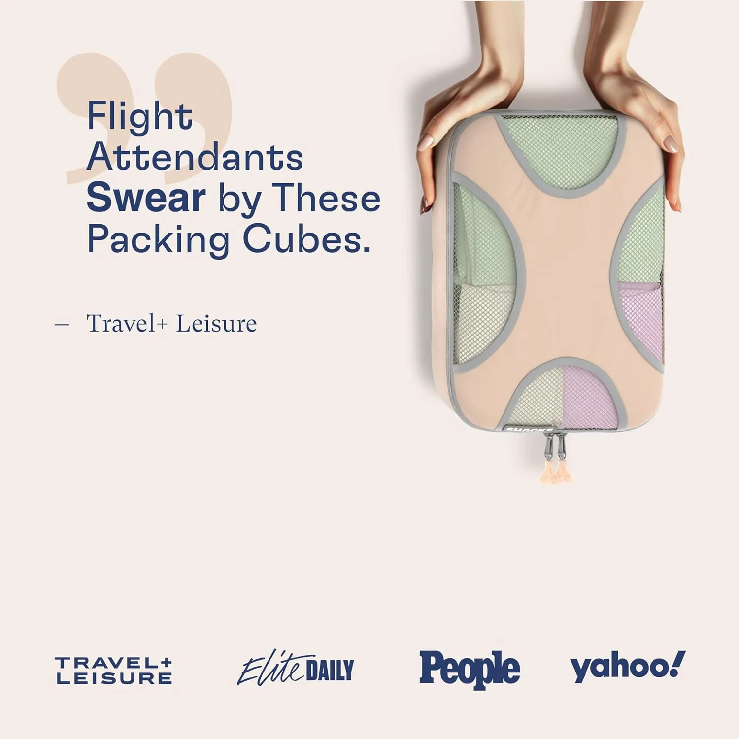 Shacke 6 Set Packing Cubes for Travel Lightweight Luggage Organizer