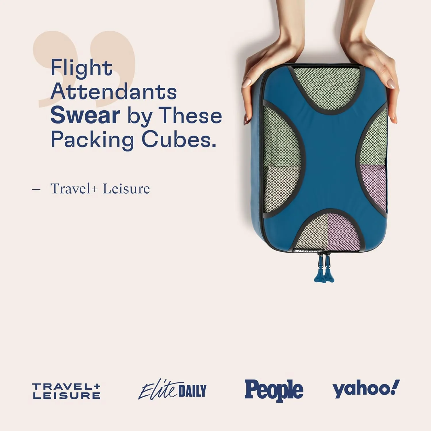 Shacke 6 Set Packing Cubes for Travel Lightweight Luggage Organizer