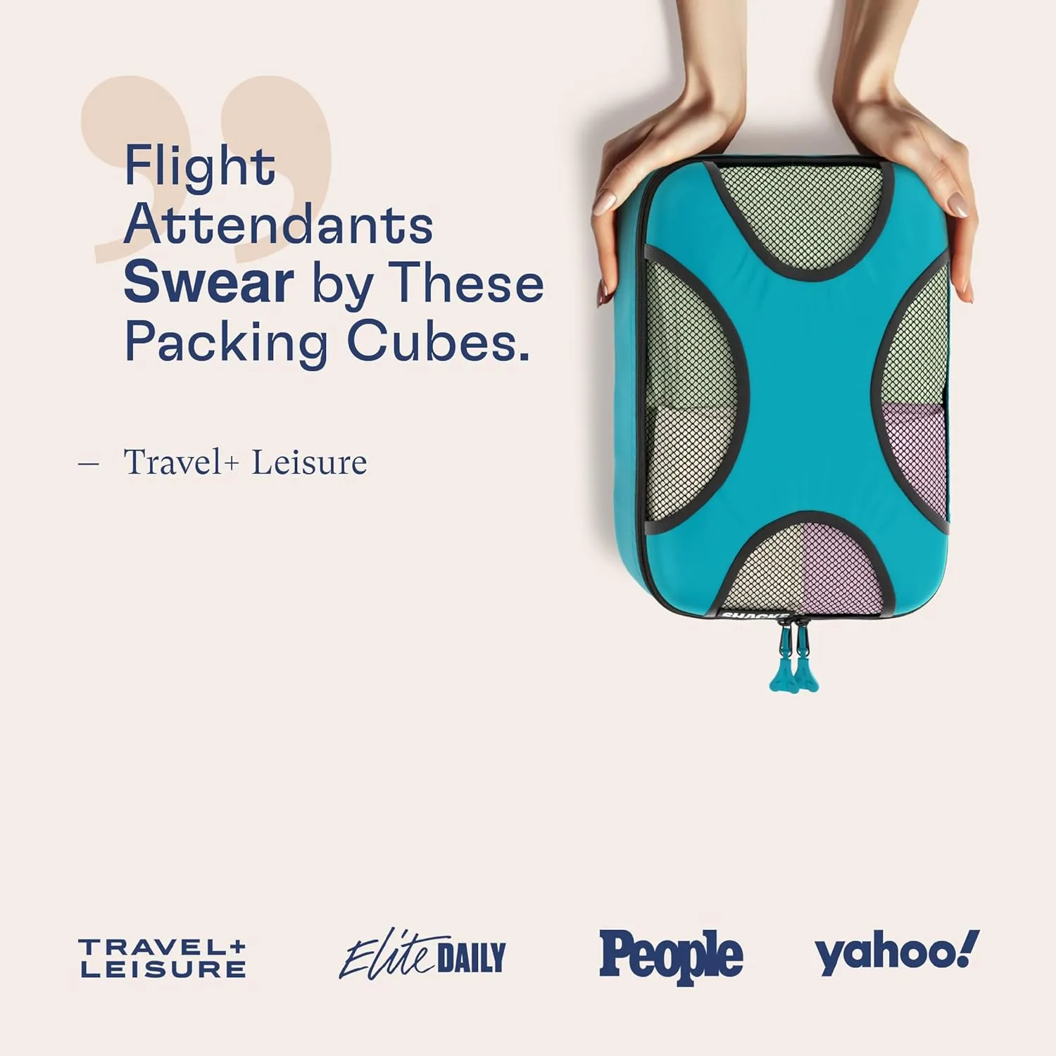 Shacke 6 Set Packing Cubes for Travel Lightweight Luggage Organizer