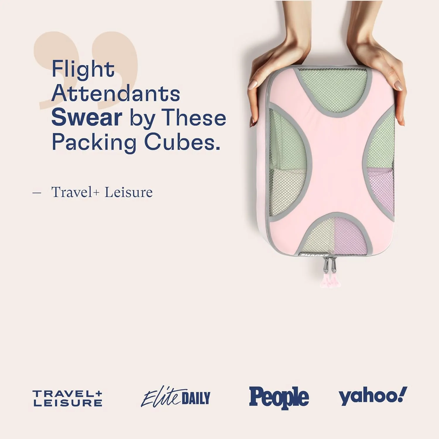 Shacke 6 Set Packing Cubes for Travel Lightweight Luggage Organizer
