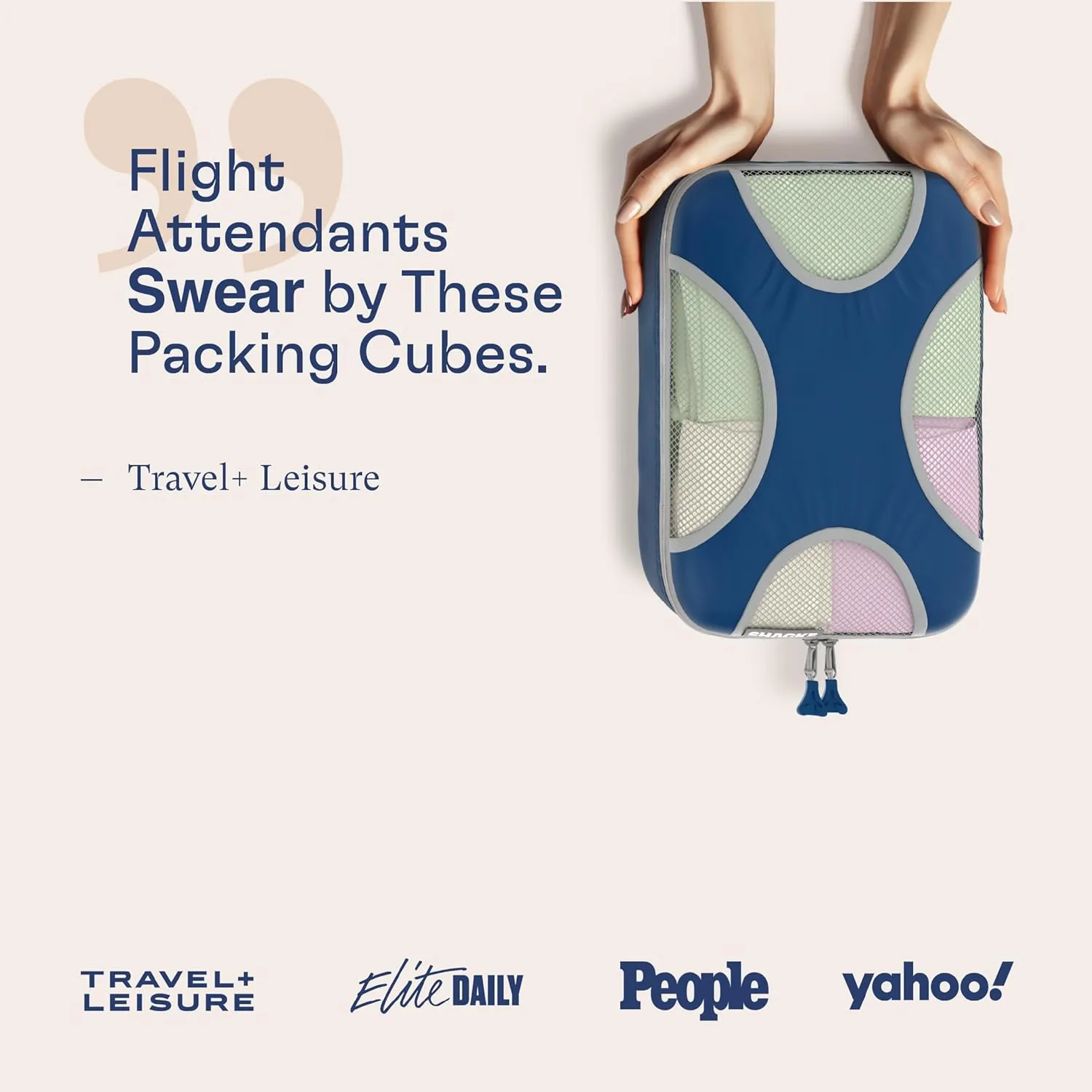 Shacke 6 Set Packing Cubes for Travel Lightweight Luggage Organizer