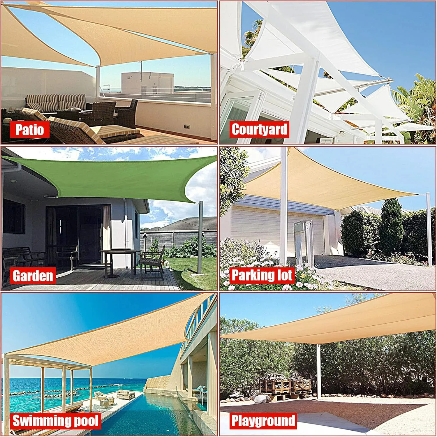 Shade Sail Hardware Kit with 4pcs 13ft Nylon Coated Cable Wire, Sun Shade Sail Hardware 304 Grade Stainless Installation Kit Set for Triangle Square Rectangle Sun Shade Sail for Outdoor_111Pcs