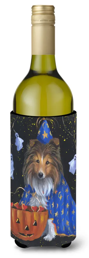 Sheltie Halloween Witch Wine Bottle Hugger PPP3186LITERK