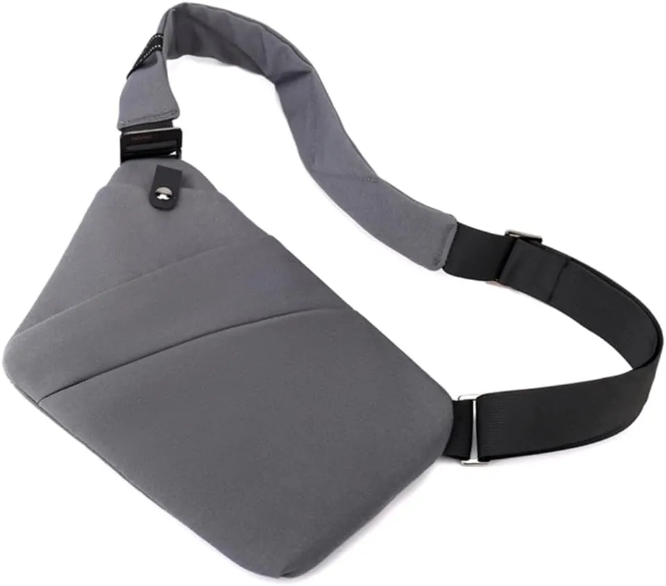 Shoulder Purse Chest Bag Travel Crossbody Bag With Quick Access Valuables Compartment For Men And Women
