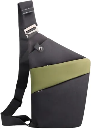 Shoulder Purse Chest Bag Travel Crossbody Bag With Quick Access Valuables Compartment For Men And Women