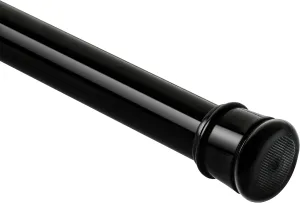 Shower Curtain Rod 56-104 Inch, 1"Diameter Spring Long Adjustable Tension Curtain Rods for Bathroom Windows Closet No Drilling No Rust, Black