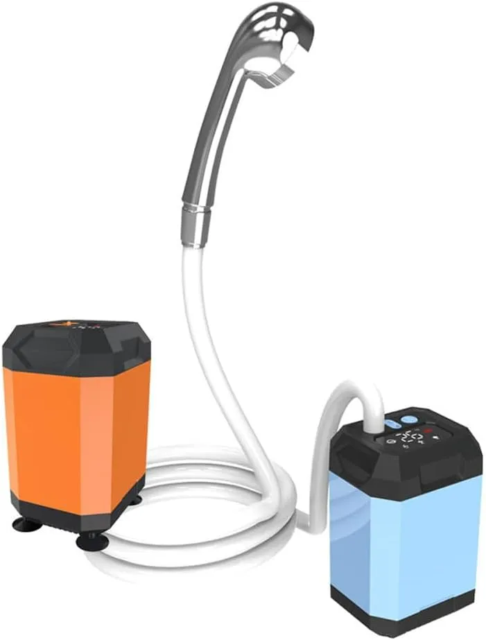 Shower Portable Cordless Camping Shower Outdoor Electric Shower Pump Reable Shower Large Ty Hiking Traveling Shower Digital Display Bathe Tool