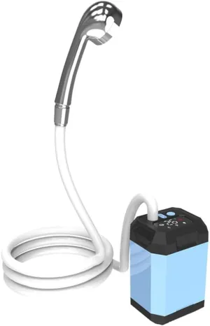 Shower Portable Cordless Camping Shower Outdoor Electric Shower Pump Reable Shower Large Ty Hiking Traveling Shower Digital Display Bathe Tool