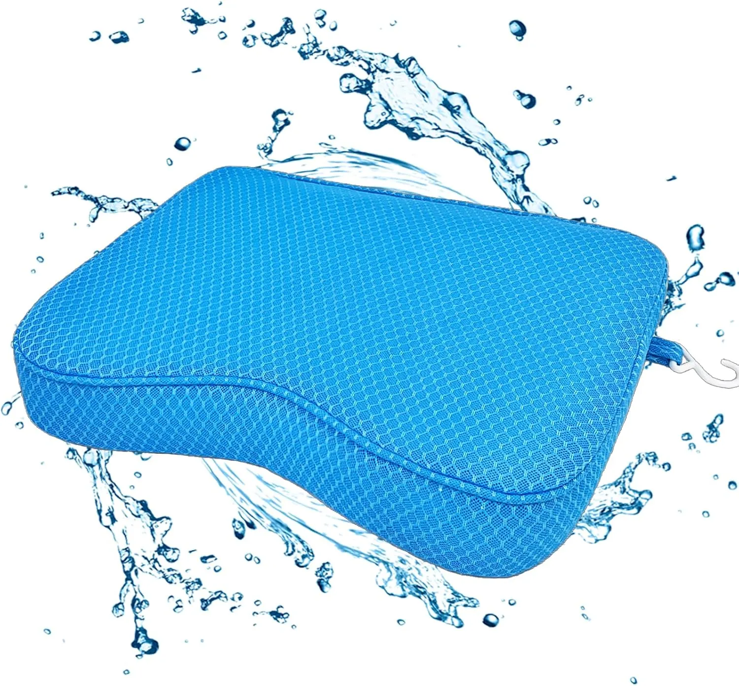 Shower Seat Cushion, Shower Chair Cushion for Transfer Benches in Bathtub, 4D Mesh Fabric Sauna Cushion Shower Chair Pad with Hook, Slip-Resistant, Design for Elderly, Senior, Handicap & Disabled