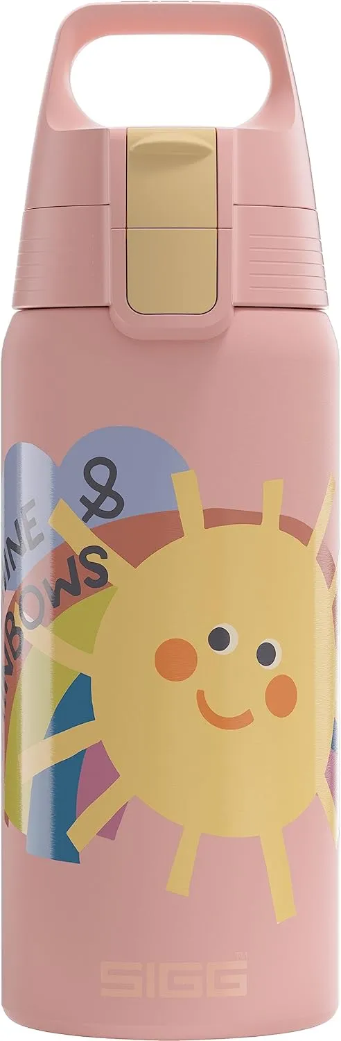 SIGG - Insulated Kids Bottle - Shield One Therm - For Carbonated Beverages - Dishwasher Safe - Stainless Steel - 17 Oz