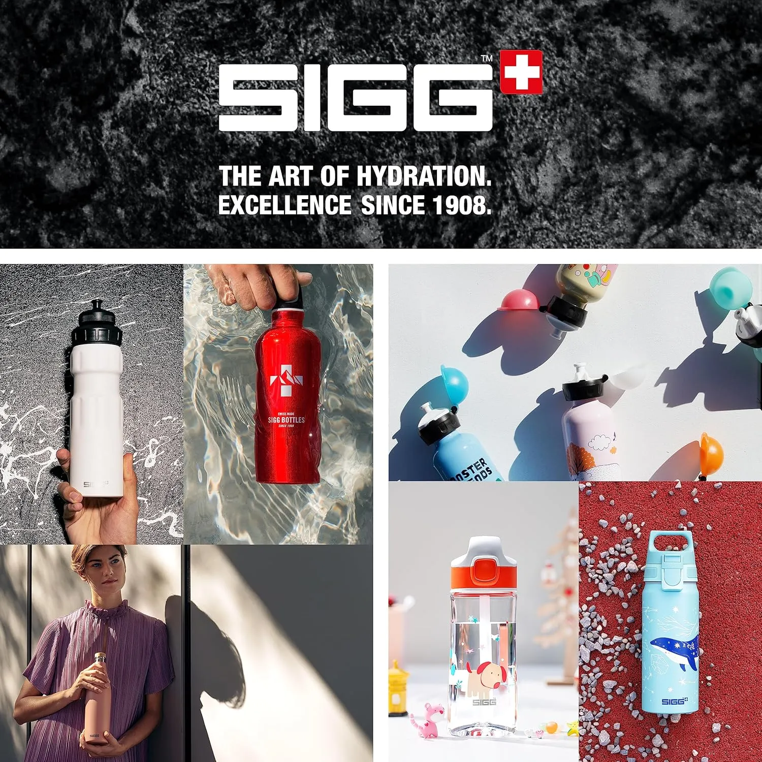 SIGG - Kids Water Bottle for School, Sports - VIVA ONE - Made in Germany - Dishwasher Safe - Carbonated Drinks - 17 Oz
