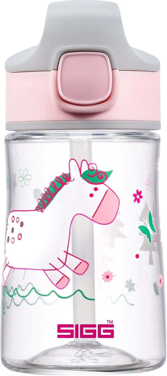 SIGG - Kids Water Bottle - Miracle Pony Friends - Leakproof BPA Free - School & Sports - Aluminum - 11oz