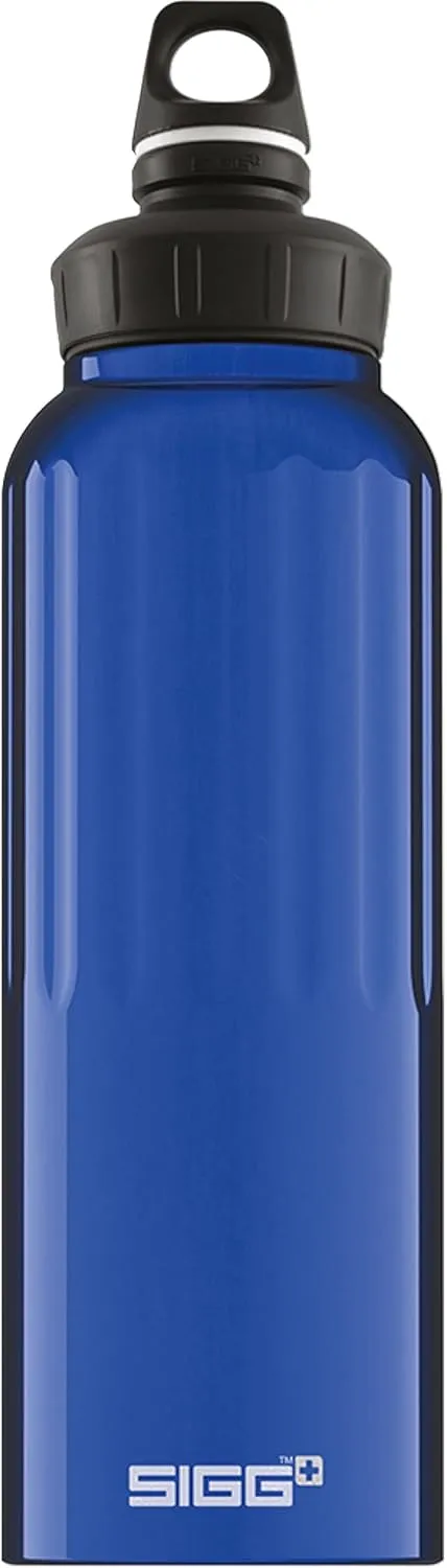 SIGG - Reusable Water Bottle - WMB Traveller Blue 51 Oz - Made in Switzerland - Carbonated Drinks - Lightweight - Leak Proof - BPA-Free - Climate Neutral Certified - For Sports, Outdoor, Travel