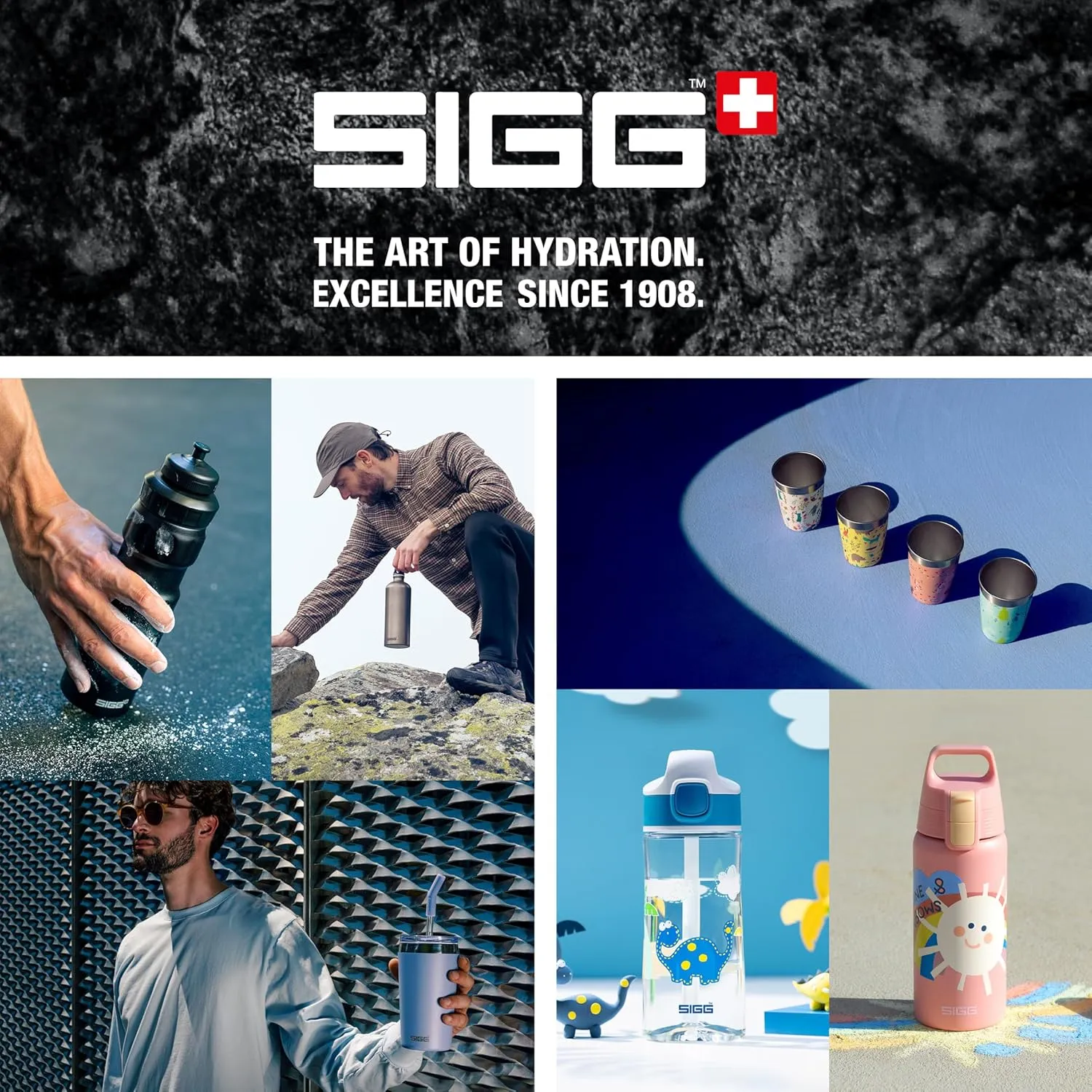 SIGG - Stainless Steel Water Bottle - Shield ONE Dusk - Suitable For Carbonated Beverages - Leakproof - Lightweight - BPA Free - Dusk - 25 Oz
