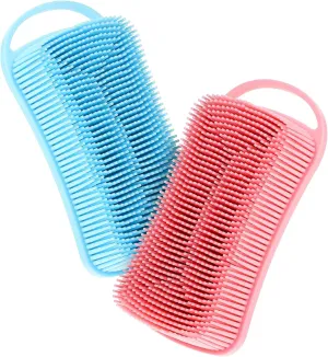 Silicone Body Scrubbers Set Exfoliating Shower Brush for Body Gentle Cleansing Bath Brush for Daily Use