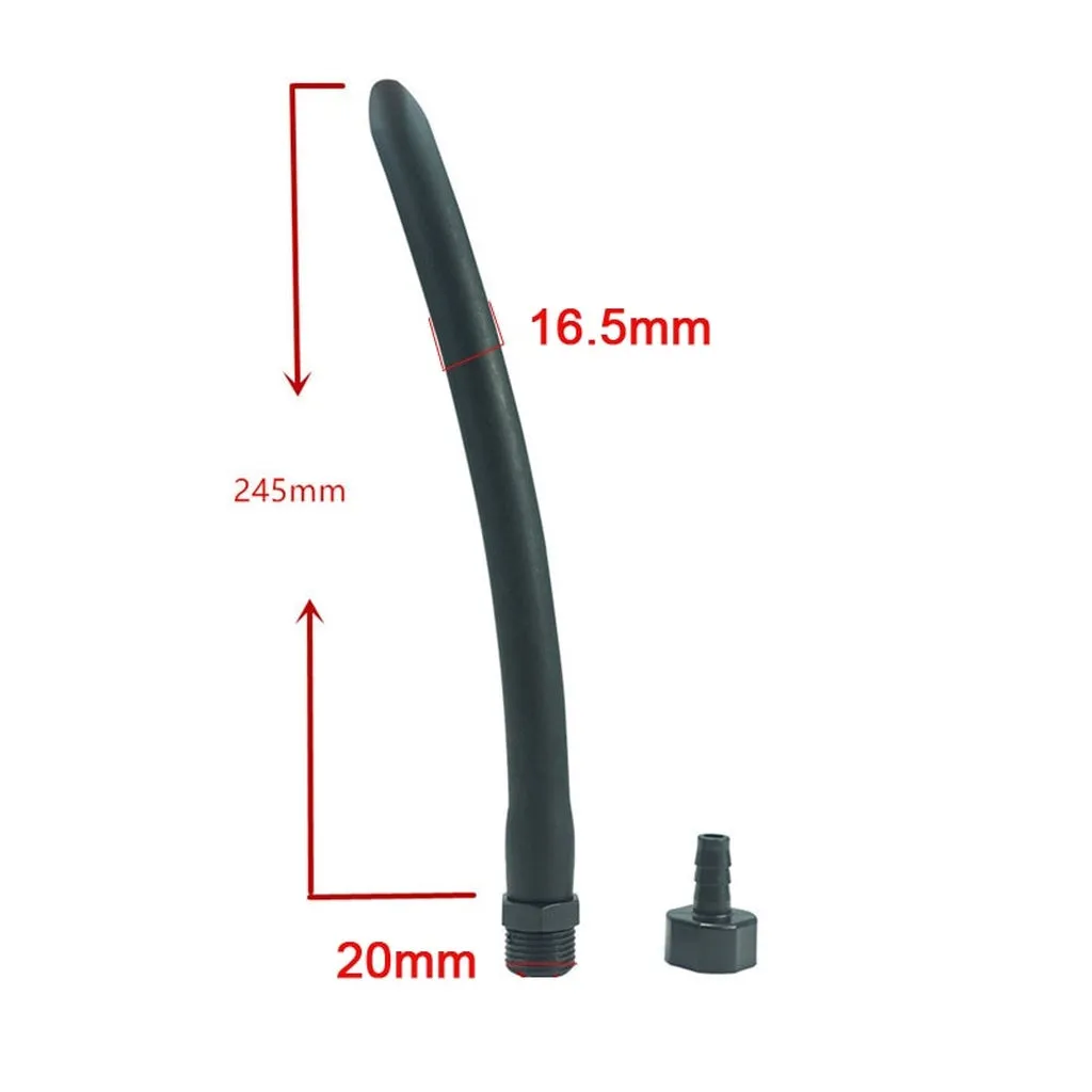 Silicone Enema Shower Nozzle for Healthy Rectal Anal Syringe Douche System Vaginal Cleansing Shower Head Anal Enema Cleaner
