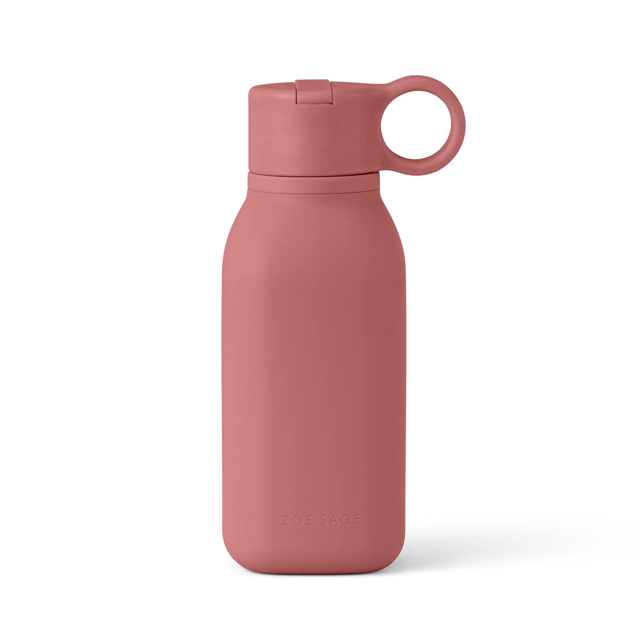 Silicone Water Bottle 450ml | Dusty Pink