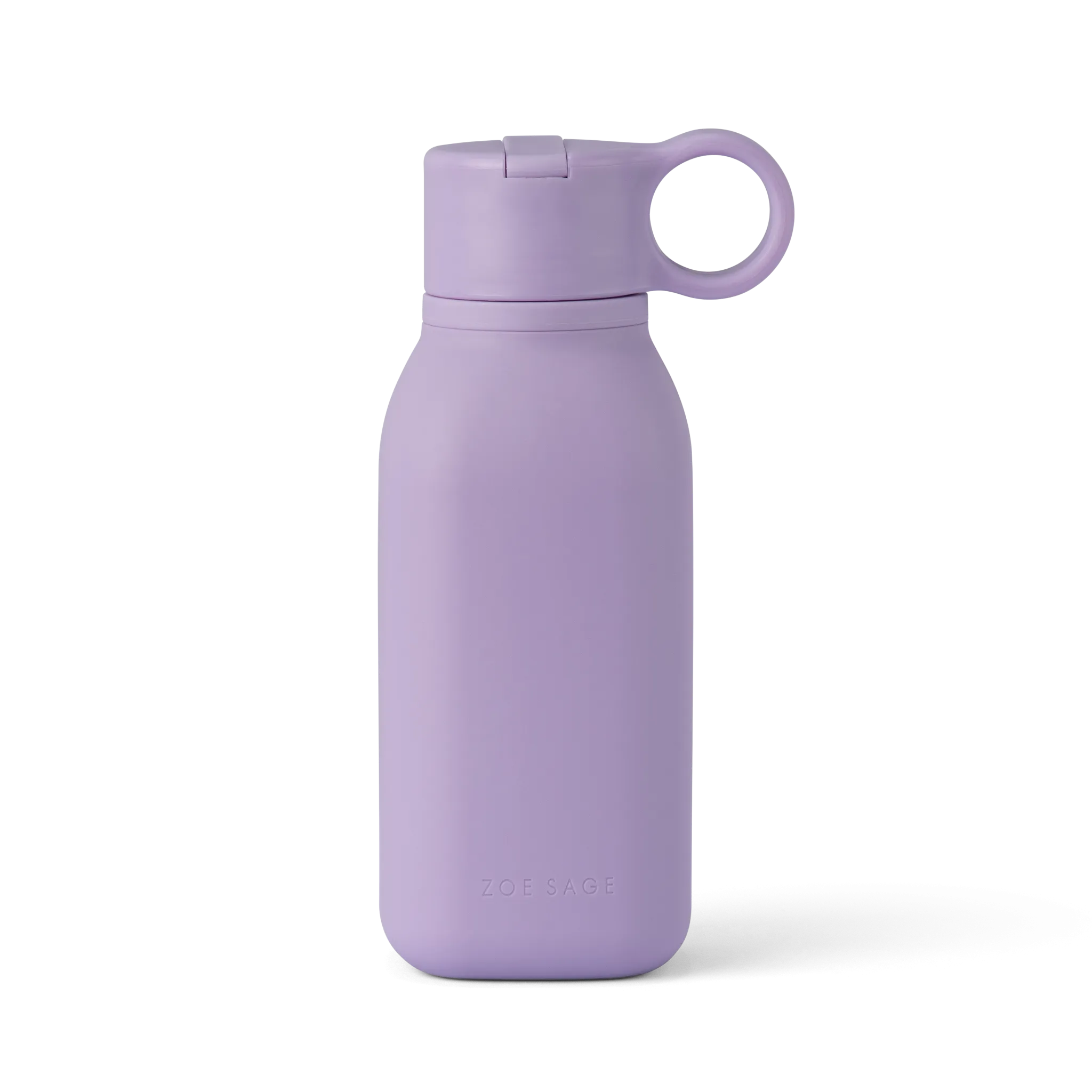 Silicone Water Bottle 450ml | Pastel Purple