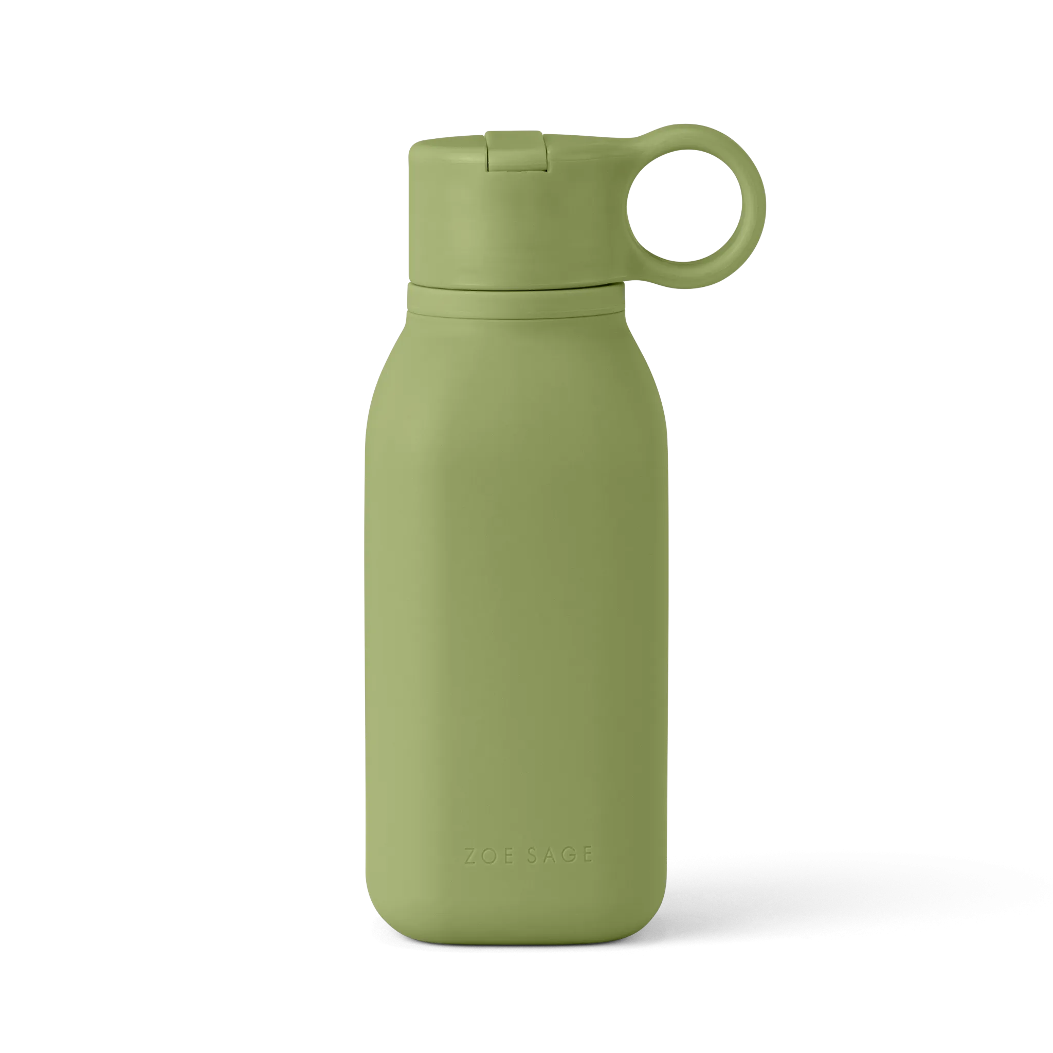Silicone Water Bottle 450ml | Sage Green