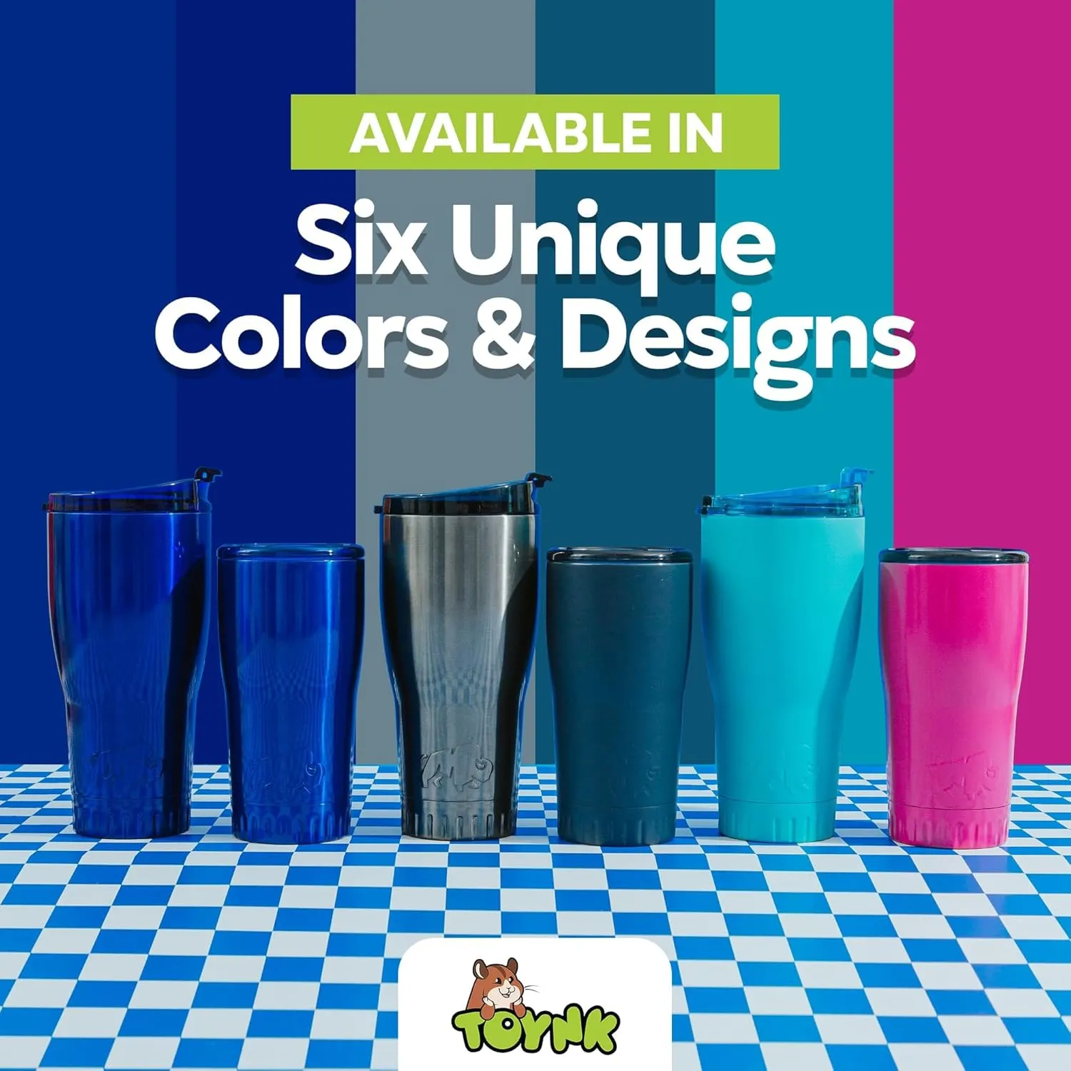 Silver Buffalo Double Walled Vacuum Insulated Stainless Steel Tumbler With Flip Top Lid Keeps Hot and Cold, Travel Coffee Mug Leakproof Lid, 30 Ounces, Matte Teal Blue