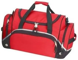 Simple Compact Gym Sport 22" Duffel Bag- RED