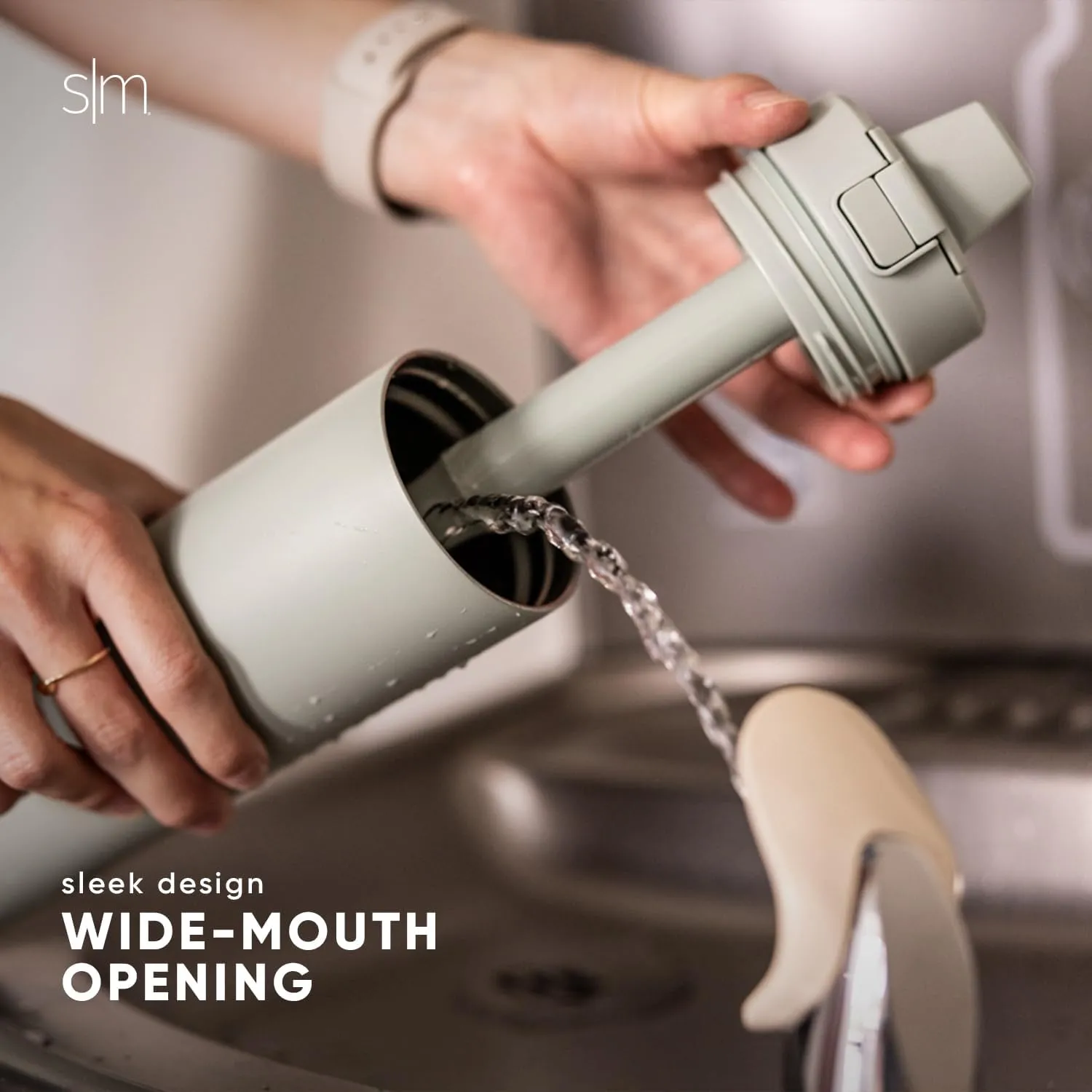 Simple Modern Filtered Water Bottle | Insulated Stainless-Steel Carbon Filter Travel Water Bottles | Reusable for Clean Drinking Water On The Go | 24oz, Winter White