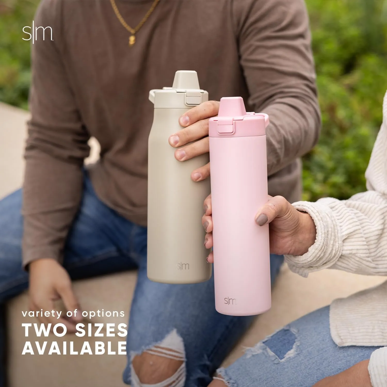 Simple Modern Filtered Water Bottle | Insulated Stainless-Steel Carbon Filter Travel Water Bottles | Reusable for Clean Drinking Water On The Go | 24oz, Winter White