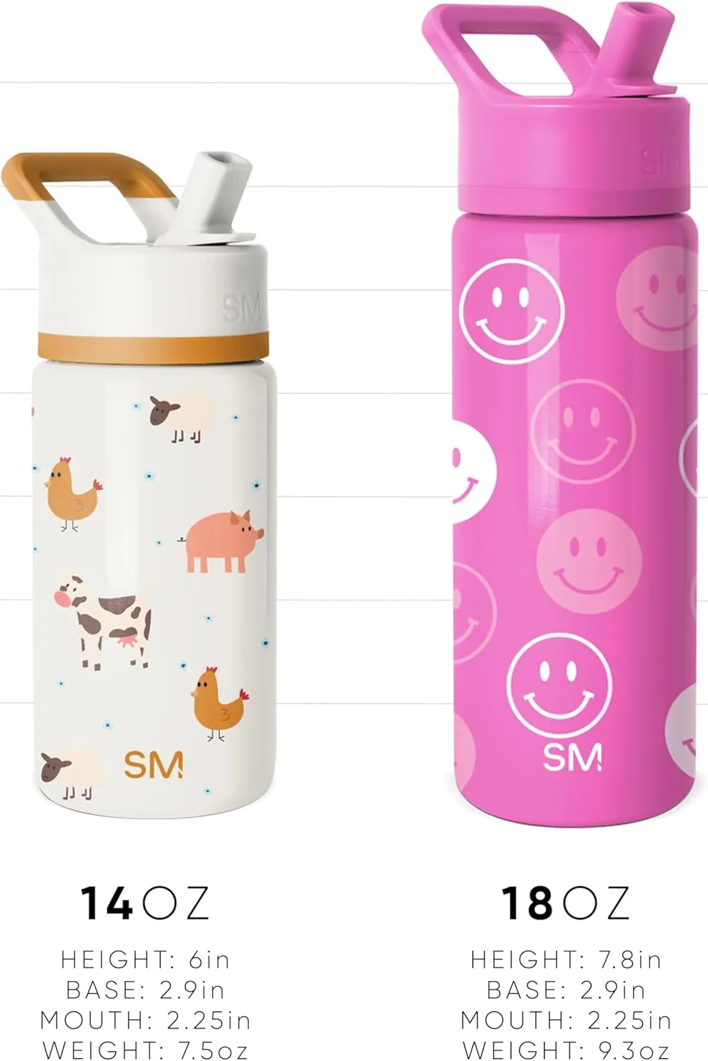 Simple Modern Kids Summit Water Bottle with Straw Lid | Paw Patrol 18oz Stainless Steel Cup Insulated Tumbler for Toddlers, School | Outdoor Adventures
