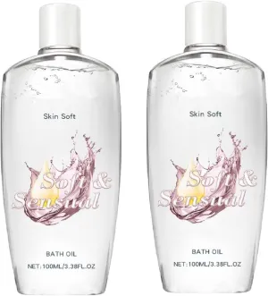 Skin So Soft-Soft &Sensual Bath Oil,Original Bath Oil for Women - Moisturizes and Hydrates，Firms The Skin Suitable for All Skin Types（2PCS