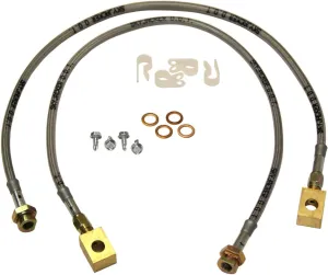 Skyjacker (FBL88) 4"- 6" Stainless Steel Brake Line - Pair,Black