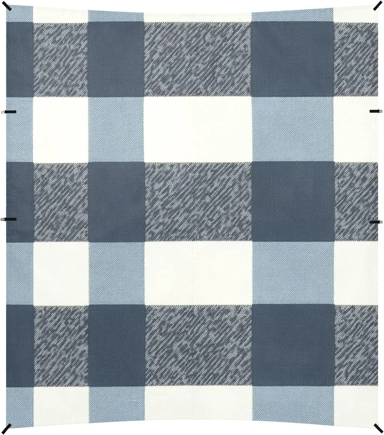Slatebuffalo Turquoise Plaid Check Tartan Scotland Beach Tent UPF50 Easy Setup Sun Shelter with Sandbags and Shovel for Camping, Fishing, Backyard Fun