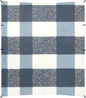 Slatebuffalo Turquoise Plaid Check Tartan Scotland Beach Tent UPF50 Easy Setup Sun Shelter with Sandbags and Shovel for Camping, Fishing, Backyard Fun