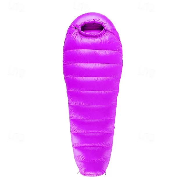 Sleeping Bag Outdoor Camping Mummy Bag for Adults 3-13 °C Single Duck Down Thermal Warm Portable Windproof Durable 180 cm Winter Autumn / Fall for Camping / Hiking Camping / Hiking / Caving