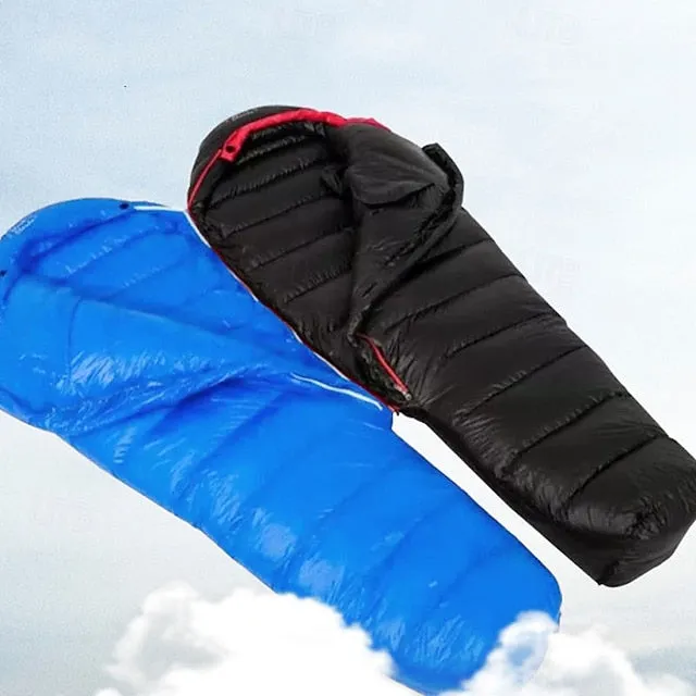 Sleeping Bag Outdoor Camping Mummy Bag for Adults 3-13 °C Single Duck Down Thermal Warm Portable Windproof Durable 180 cm Winter Autumn / Fall for Camping / Hiking Camping / Hiking / Caving
