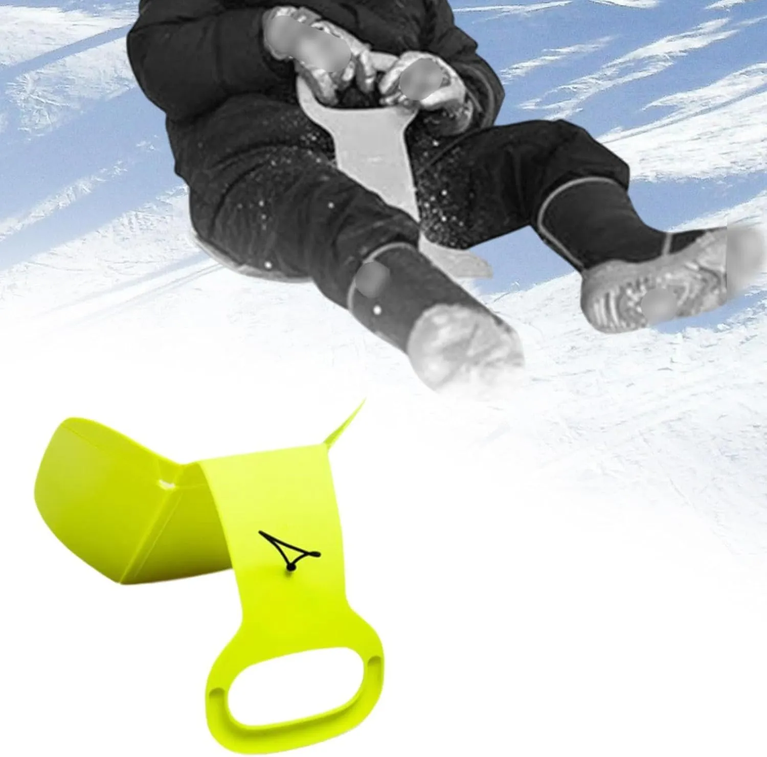 Snow Sled, Snow Sledding Winter, with Handle Practical Grass Sliding Sled, Toboggan Sled, Sand Sled for Kids Adults Boys