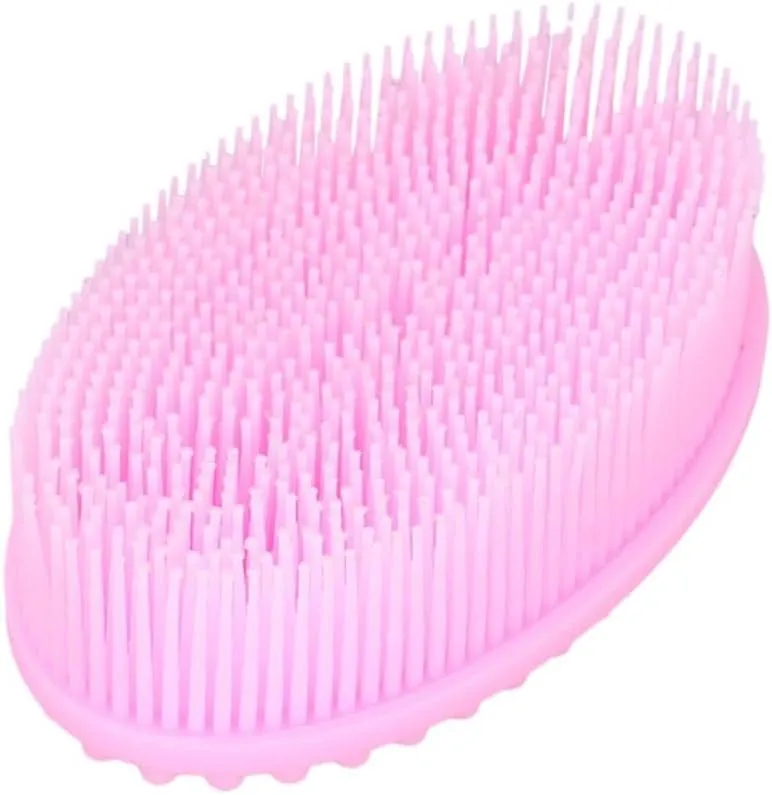 SOIMISS 2pcs Silicone Bathing Scrubbers for Massage and Shampoo Quick Dry and Durable Blue Pink for All Ages Gentle Cleansing and Relaxation