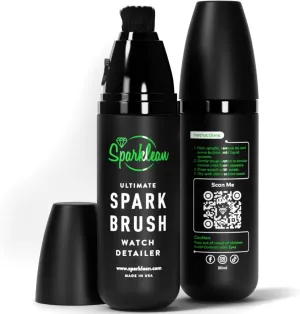 Sparkbrush Premium Watch Cleaner Kit - Ultimate Watch Cleaning Brush with Ultra-Fine Bristles - Watch Polishing Kit for All Metals - Premium Watch Cleaning Kit to Remove Dirt & Grime on Watches