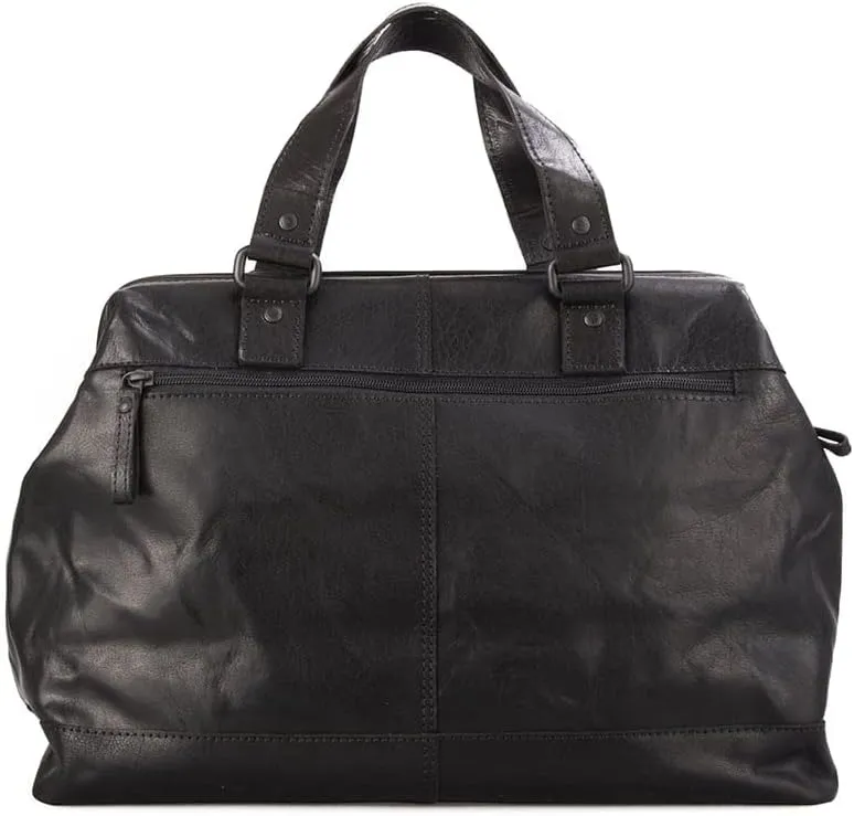 Spikes & Sparrow Leather Weekend Bag/Sports Bag Silverado