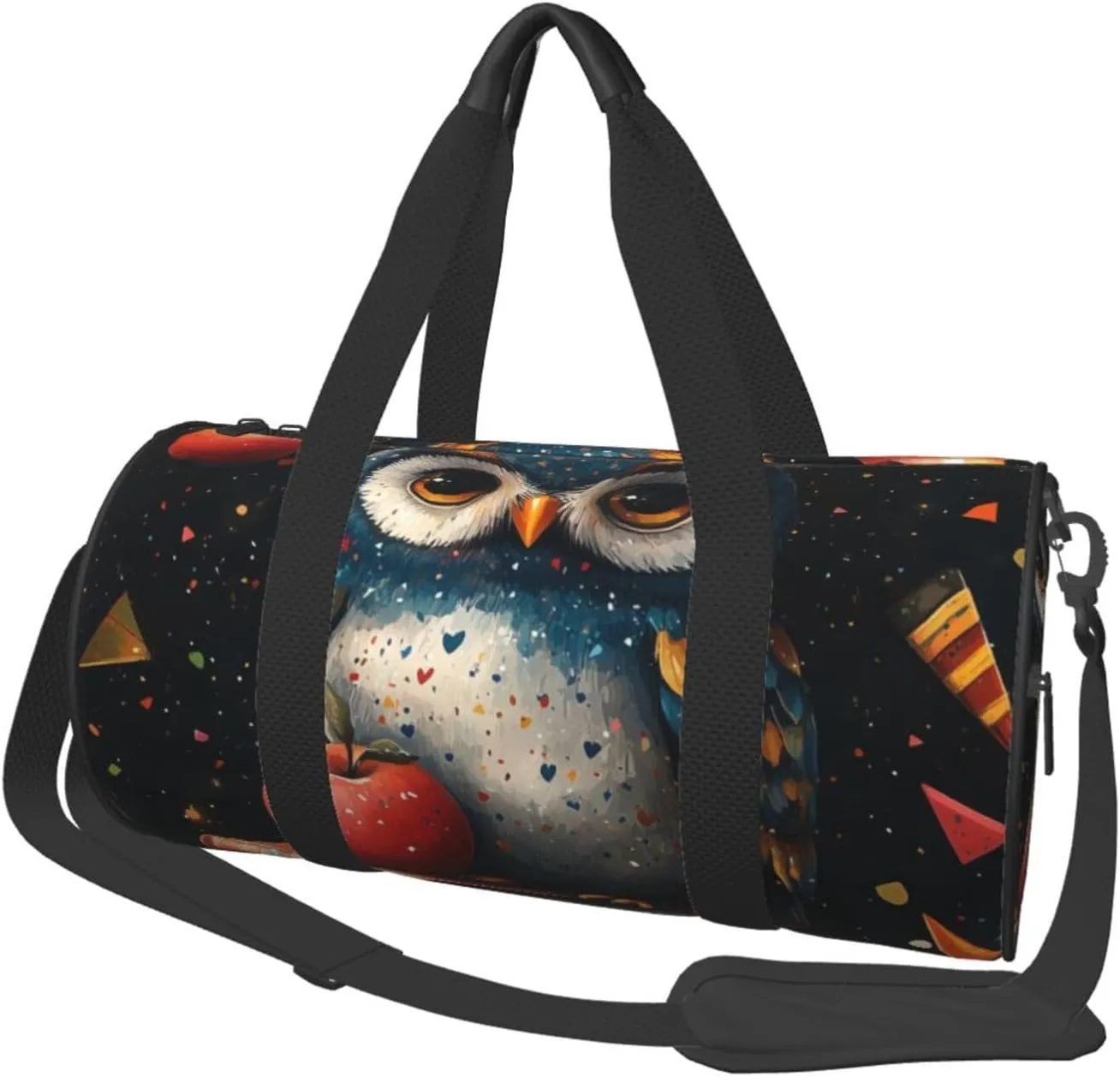 Sports Duffel Bag Teacher-Life-Owl Foldable Travel Tote Bag Weekender Sleepover Carry On Bag