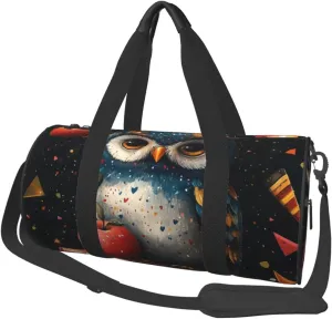 Sports Duffel Bag Teacher-Life-Owl Foldable Travel Tote Bag Weekender Sleepover Carry On Bag